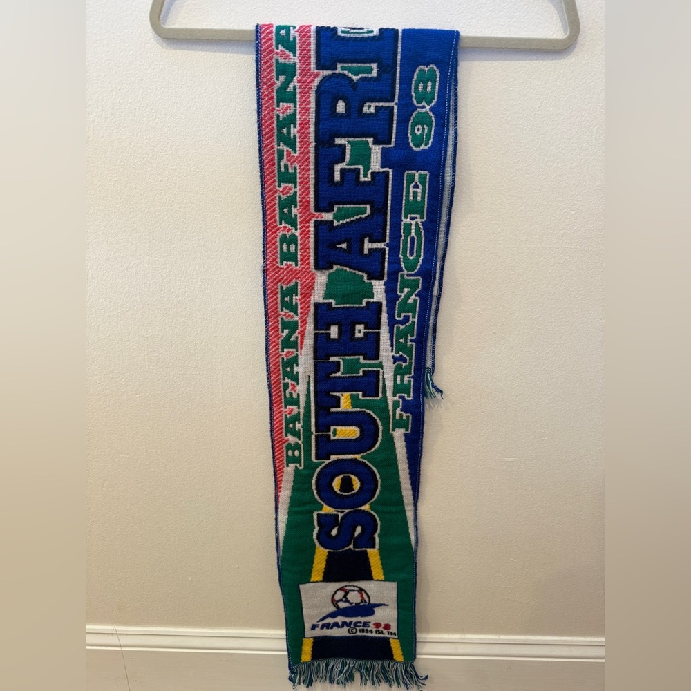 South Africa retro vintage scarf France 98 in good used condition